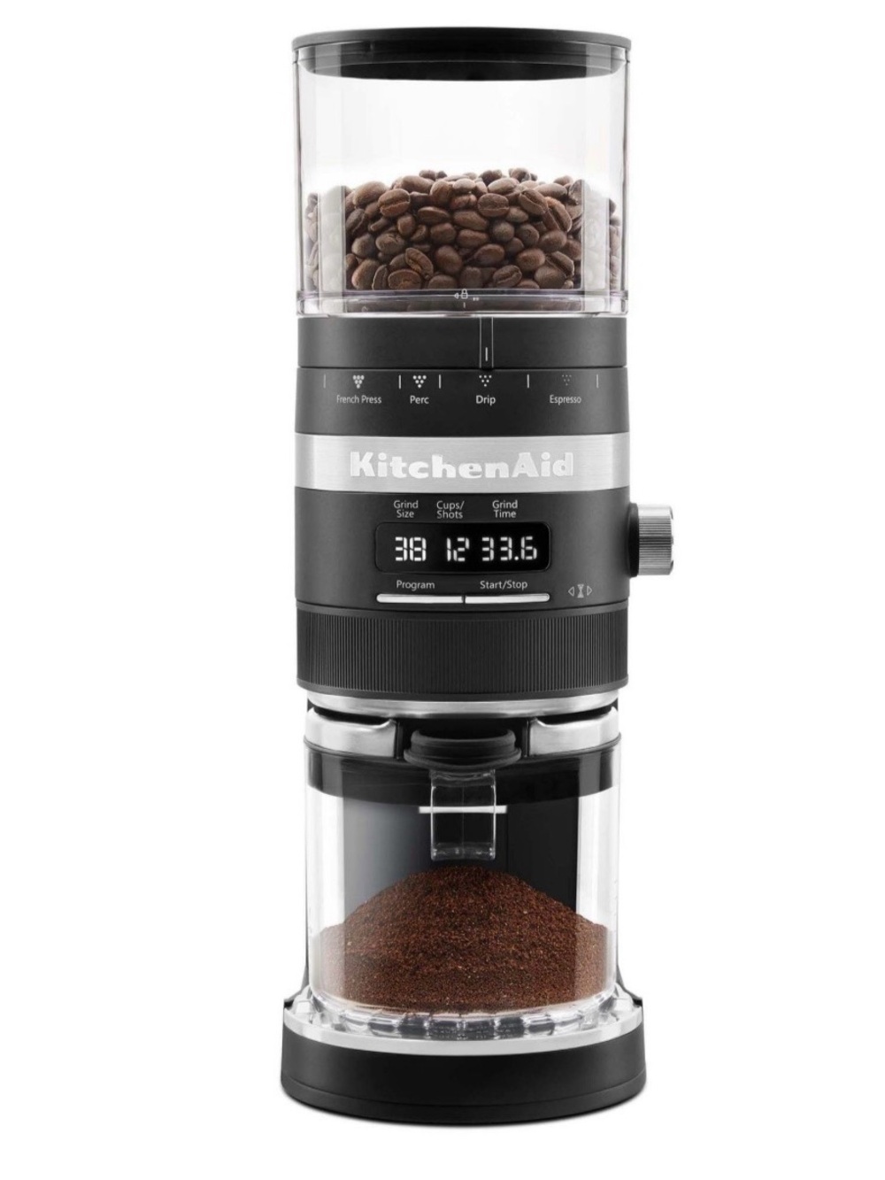 KitchenAid matte Black Burr Coffee Grinder